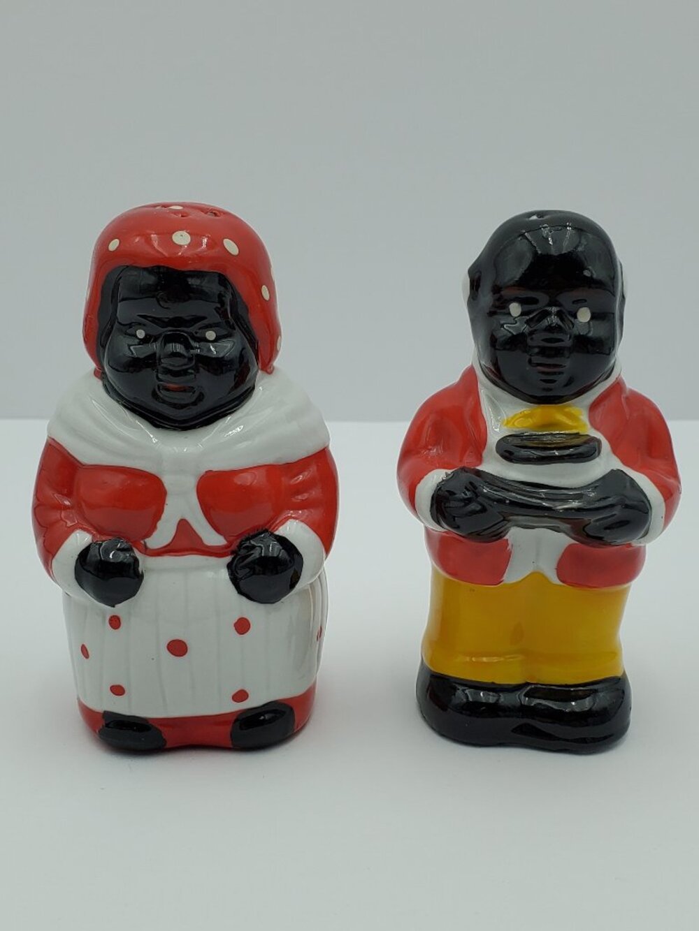 African American Maid & Butler Salt & Pepper Shakers Americana Shaker Set